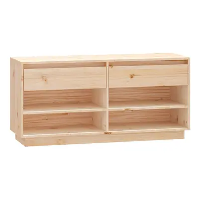 (natural) vidaXL Solid Wood Pine Shoe Cabinet Wooden Storage Organiser Multi Colours