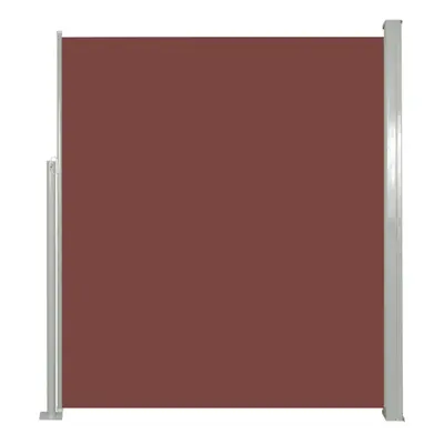 vidaXL Patio Retractable Side Awning 160x300cm Brown Privacy Screen Blind