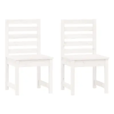 (white pine, 40.5 x x 91.5 cm) vidaXL Garden Chairs Outdoor Chair Wooden Chair Seating Patio pcs