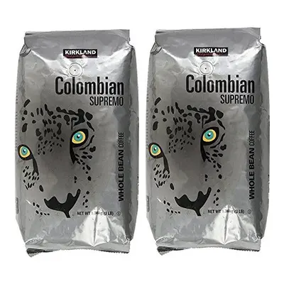 Kirkland Signature Colombian Supremo Whole Bean Coffee x 907g Packs