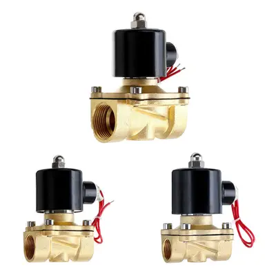 (3/8 Inch) 1/2 3/4 Inch 220V Electric Solenoid Valve Pneumatic Valve for Water Air Gas Brass Val