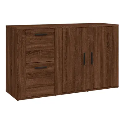 (brown oak) vidaXL Sideboard Engineered Wood Storage Cupboard Organiser Multi Colours