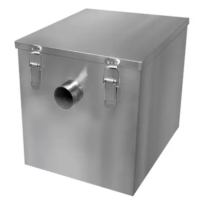 Commercial Grease Trap 35L Stainless Steel Waste Filter Interceptor Restaurant