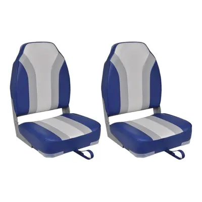 vidaXL 2x Foldable Boat Chairs High Backrest Sailing Boat Watercraft Parts