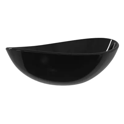 (Black) vidaXL Basin Tempered Glass Bathroom Sink Basin Plumbing Fixture Multi Colours