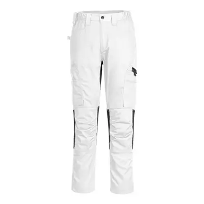 (34R, White) Portwest Unisex Adult Stretch Work Trousers