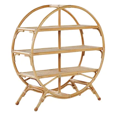 3 Tier Bookcase TUVALU II Rattan Natural