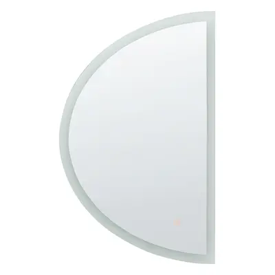 LED Bathroom Mirror BEZONS cm cm Silver