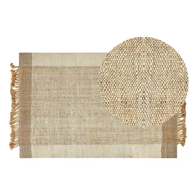 Jute Area Rug x cm Beige DEDEMLI