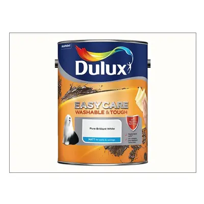 Dulux Easycare Matt Pure Brilliant White 5L