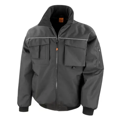 (XS, Black) WORK-GUARD by Result Mens Sabre Pilot Jacket