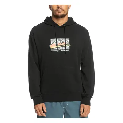 (S, Black) Quiksilver Mens Retro Fade Pullover Sweater Sweatshirt Hoodie