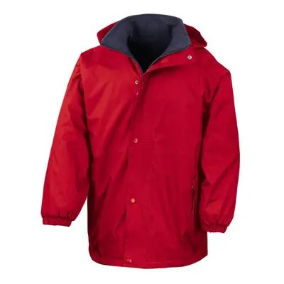 (L, Red/Navy) Result Mens Reversible StormDri 4,000 Waterproof Windproof Anti Pilling Fleece Jac