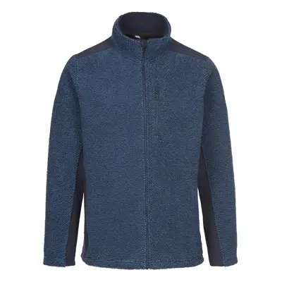 (S, Smokey Blue Stripe) Trespass Mens Fleece Jacket Full Zip Faratino