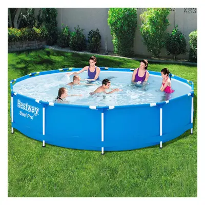 Bestway Swimming Pool Frame 366cm Above Ground Garden Outdoor Water Centre