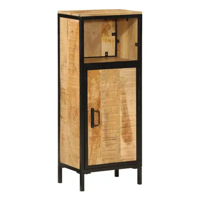 vidaXL Bathroom Cabinet Storage Vanity Unit Cupboard Solid Wood Mango and Iron