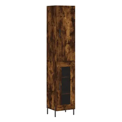 (smoked oak) vidaXL Highboard Sideboard Tall Storage Cabinet Side Cabinet Engineered Wood