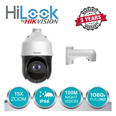 (Wall Bracket) Hilook PTZ Camera 2MP 1080P 15X Zoom PTZ TVI 100M IR PTZ-T4215I-D