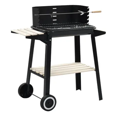 vidaXL Charcoal BBQ Stand with Wheels