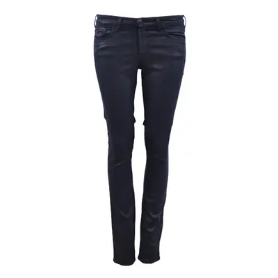 (W23 L29) DIESEL DORIS-NE 0837C Womens Sweat Jeans Jogg Pants Denim Trouser Leather Coated