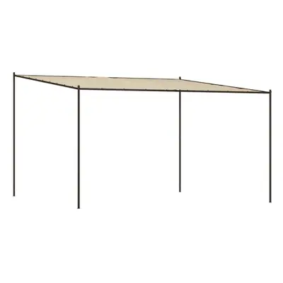 vidaXL Gazebo Beige 4x4 m g/mÂ² Fabric and Steel Outdoor Party Marquee