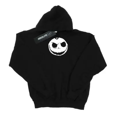 (9-11 Years, Black) Disney Girls Nightmare Before Christmas Jack Skellington Face Hoodie