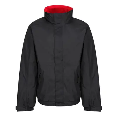 (L, Black/Red) Regatta Mens Dover Waterproof Insulated Jacket