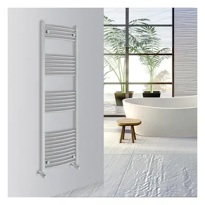 (Chrome, 1600x500mm) Warmehaus Curved Bathroom Heated Towel Rail Warmer Radiator Central Heating