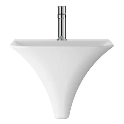 Wall Hung Tap Hole Ceramic Basin - 460mm