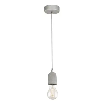 Pendant Ceiling Light Steel Rose Grey Concrete Shade Elegant Bulb E27 1x60W