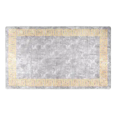 (grey and gold, x cm) vidaXL Rug Washable Patchwork Anti Slip Home Floor Carpet Floor Area Rug M