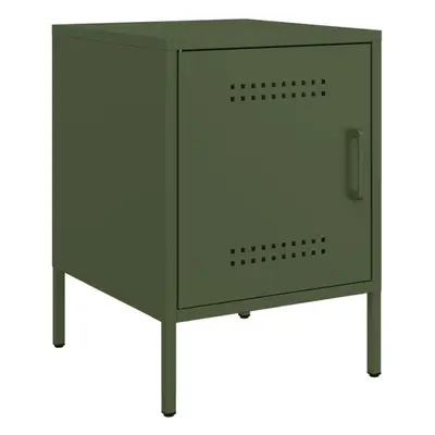 (green, pcs) vidaXL Bedside Cabinet Bedroom Nightstand Bed Side Table Bed Cabinet Steel