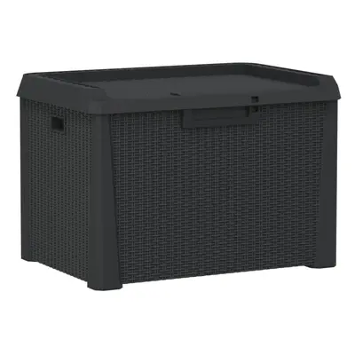 vidaXL Garden Storage Box Outdoor Storage Box Blanket Box Anthracite L PP