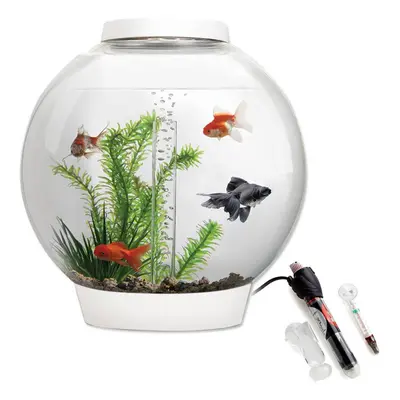 biOrb Classic 30L Aquarium in White with MCR LED Lighting and Heater Pack