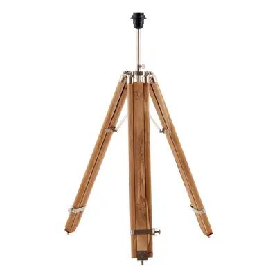 Wood Tripod Floor Lamp Height Adjustable Standing Living Room Light Base Legs