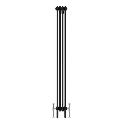 (1800x200mm, Black) NRG Traditional Cast Iron Style Style Radiator Four Column Designer Bathroom