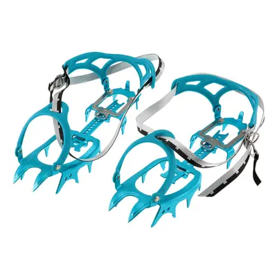 (Blue) 14-point Super-lightweight Semi-rigid Crampons Crampon Traction Device Mountaineering Gla