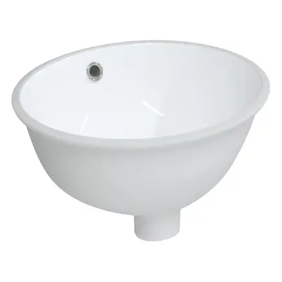 (33 x x 16.5 cm) vidaXL Bathroom Sink Basin Sink Wash Basin Toilet Basin White Oval Ceramic