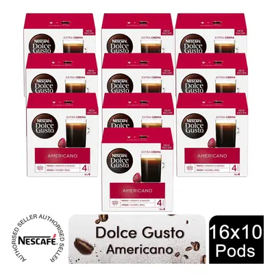 Nescafe Dolce Gusto Coffee Pods 10x Boxes Caps Cafe Americano