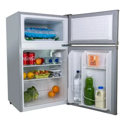 SIA UFF01SS/E 88L Silver/Grey Freestanding Under Counter Door Fridge Freezer