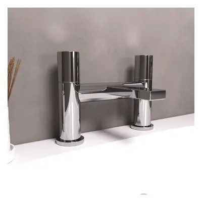 Arte Handleless Futuristic Polished Chrome Bath Filler Tap Deck Mounted Brass