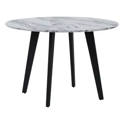 Dining Table MOSBY cm cm Marble Effect Grey