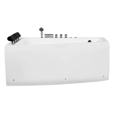 Right Hand Whirlpool Corner Bath x mm White SERRANA