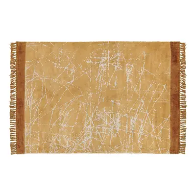 Viscose Area Rug x cm Orange HANLI