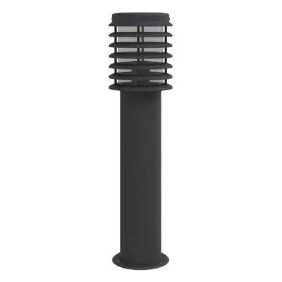 (black, pcs/ basic) vidaXL Outdoor Floor Lamp Standing Lamp Floor Light Black Stainless Steel