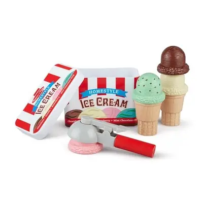 Scoop & Stack Ice Cream Cone, Ice cream toy for girls and boys, Pretend play food montessori toy