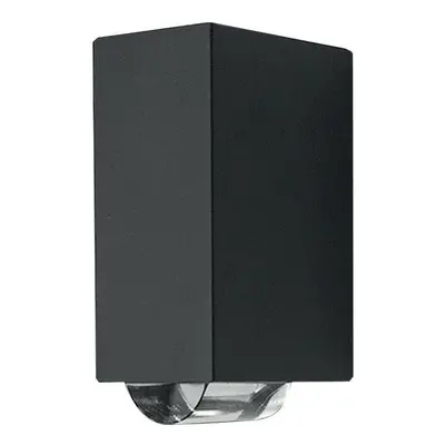 Outdoor Twin Wall Light Way or DIrectional Light Graphite LED 60W Outside