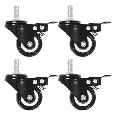 vidaXL 32x Swivel Casters with Brakes 50mm Trolley Furniture Moving Box Wheels