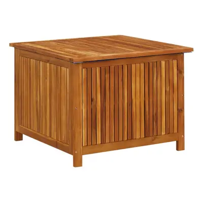 vidaXL Solid Acacia Wood Garden Storage Box Pillow Blanket Box Hallway Bench