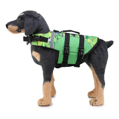 (L) Dog Coats Jackets Life Jacket Safety Clothes for Pet Vest Summer Saver Swimming Pet Swimsuit